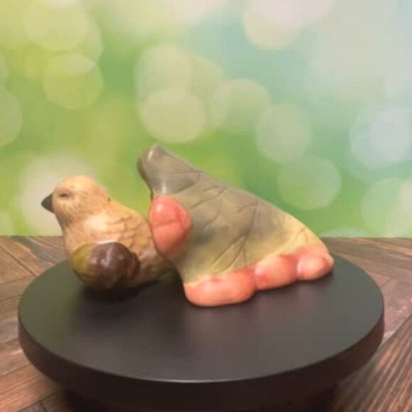 Vintage Silvestri Salt & Pepper Shaker – Bird Sheltered by a Leaf (1980/90) - Picture 2 of 9